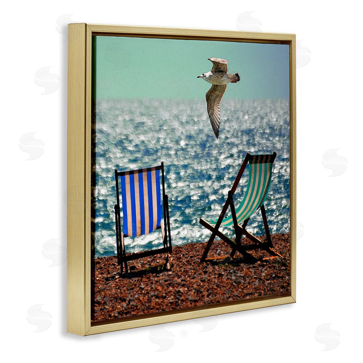 Marcus Prime Glorious Flight Beach Chairs Canvas Wall Art Print