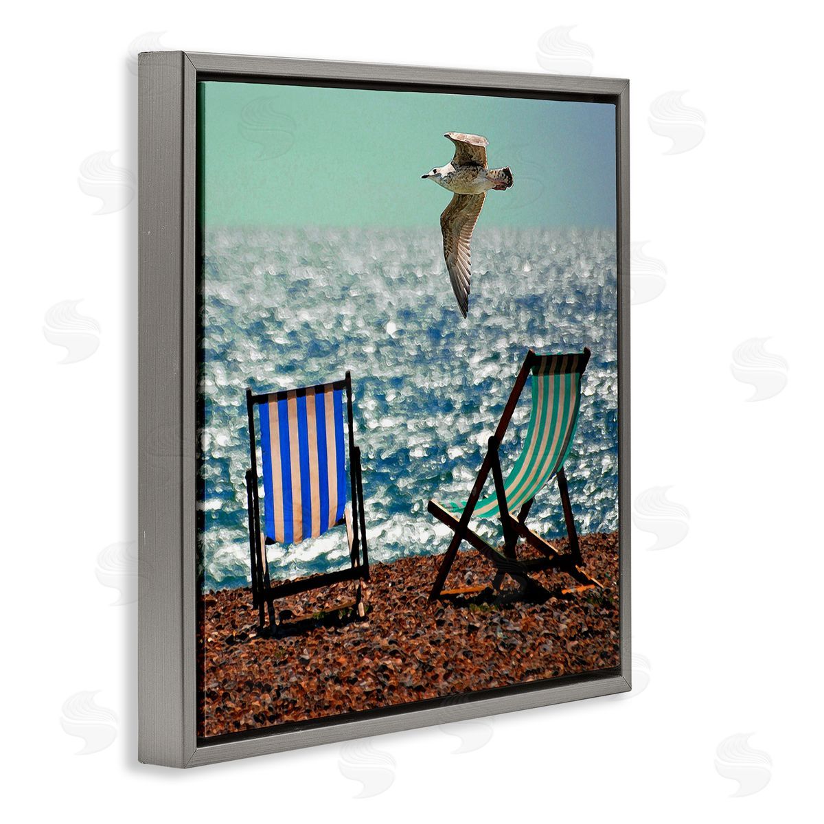 Marcus Prime Glorious Flight Beach Chairs Canvas Wall Art Print