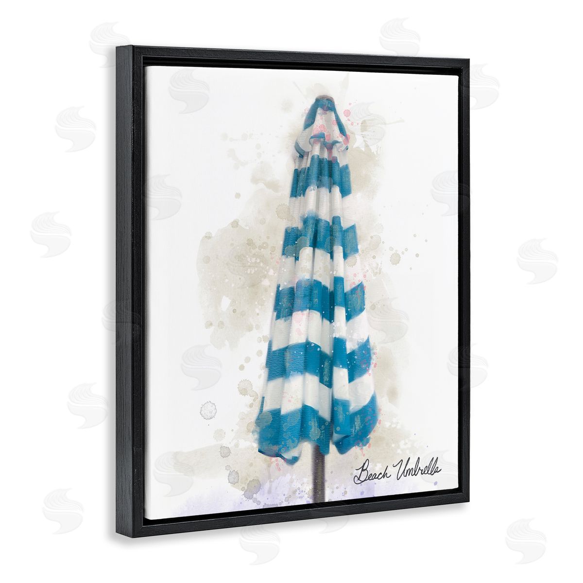 Matthew Piotrowicz Coastal Beach Umbrella Canvas Wall Art Print