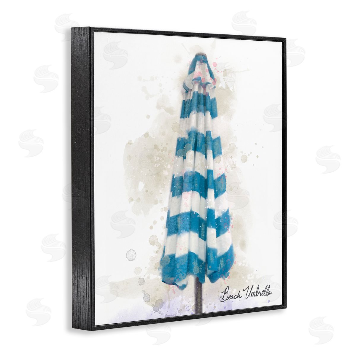 Matthew Piotrowicz Coastal Beach Umbrella Canvas Wall Art Print