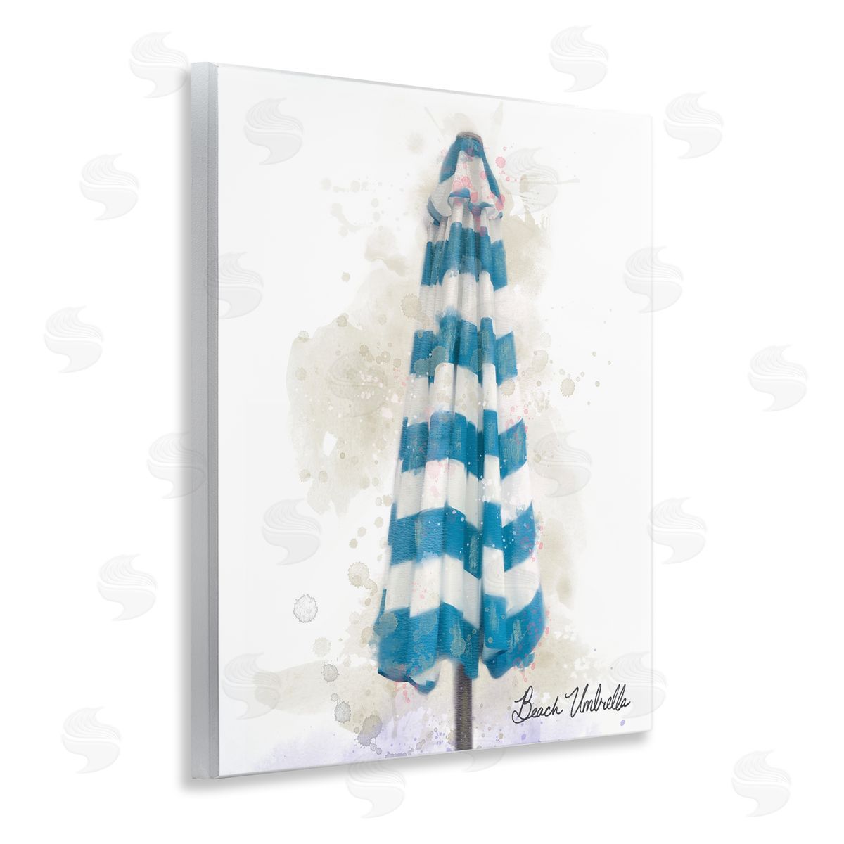 Matthew Piotrowicz Coastal Beach Umbrella Canvas Wall Art Print