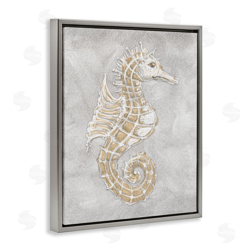 Patti Bishop | Grey Seahorse Drawing