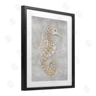 Patti Bishop | Grey Seahorse Drawing