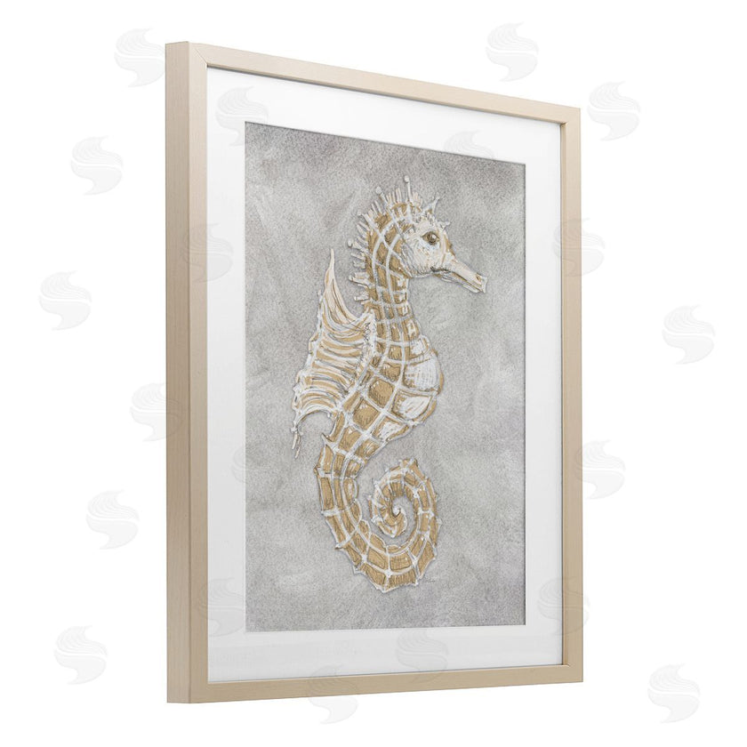 Patti Bishop | Grey Seahorse Drawing
