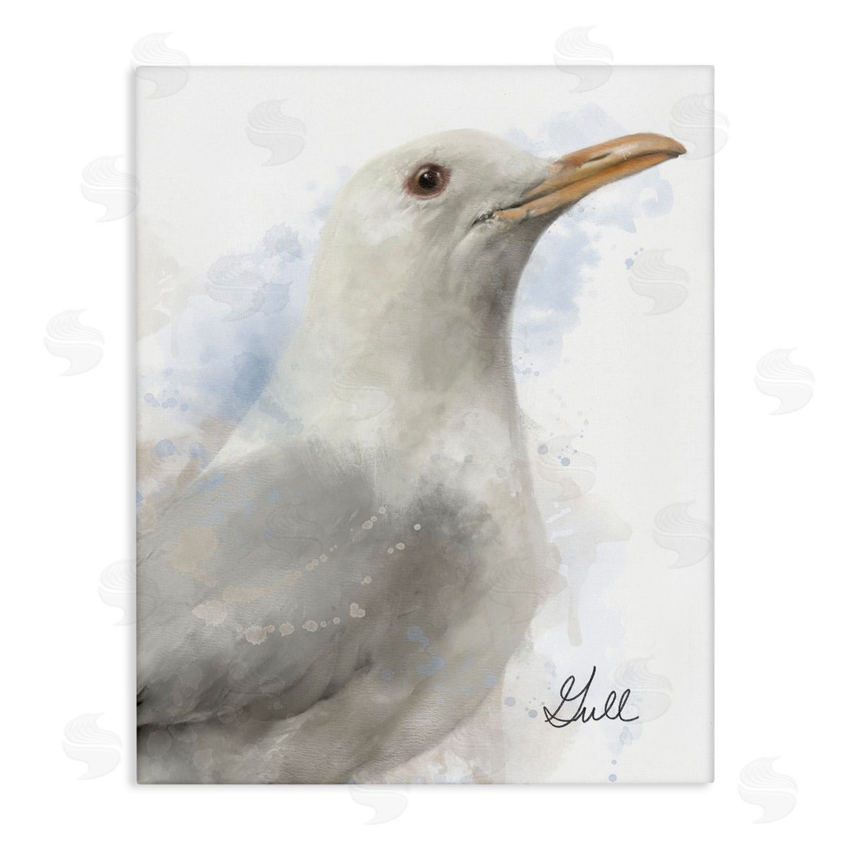Matthew Piotrowicz Coastal Seagull Portrait Canvas Wall Art Print