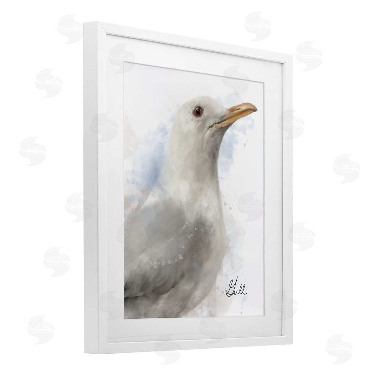 Matthew Piotrowicz Coastal Seagull Portrait Canvas Wall Art Print
