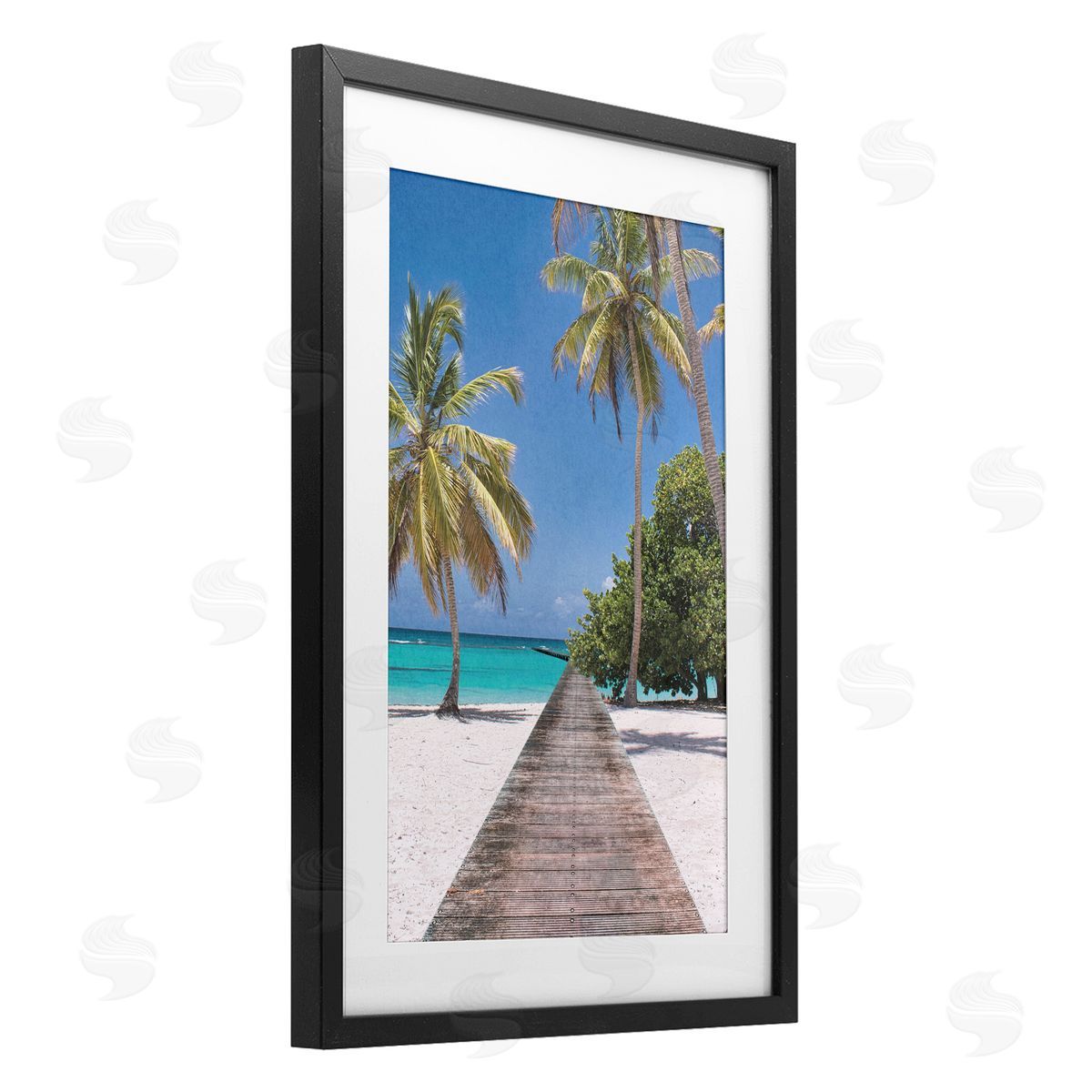 Marcus Prime Pristine Morning Tropical Coast Canvas Wall Art Print