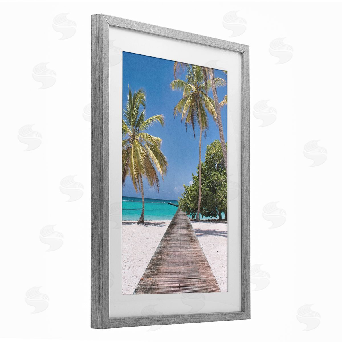 Marcus Prime Pristine Morning Tropical Coast Canvas Wall Art Print