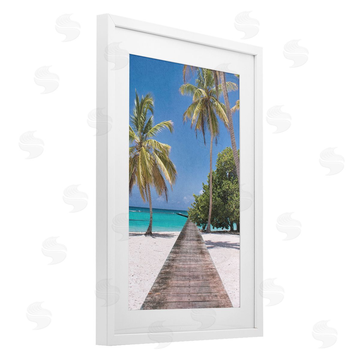 Marcus Prime Pristine Morning Tropical Coast Canvas Wall Art Print