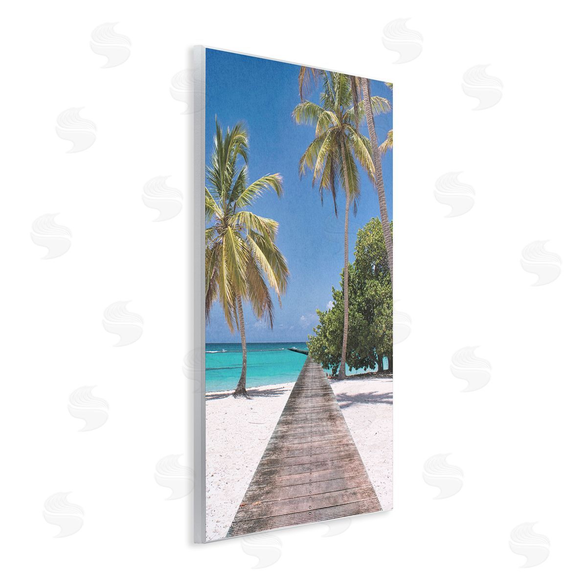 Marcus Prime Pristine Morning Tropical Coast Canvas Wall Art Print