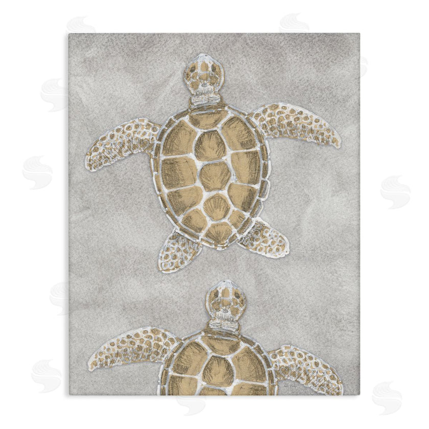 Patti Bishop | Grey Sea Turtles Drawing