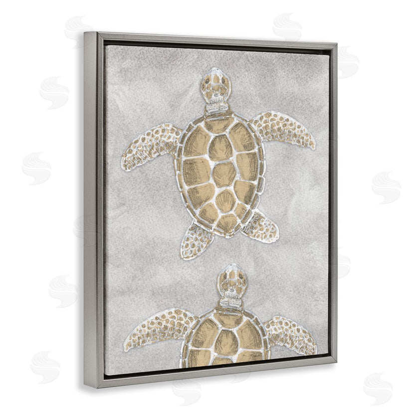 Patti Bishop | Grey Sea Turtles Drawing