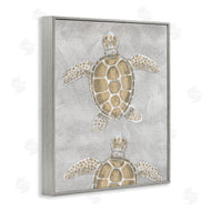 Patti Bishop | Grey Sea Turtles Drawing