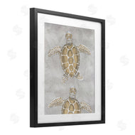 Patti Bishop | Grey Sea Turtles Drawing