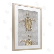 Patti Bishop | Grey Sea Turtles Drawing