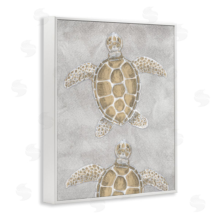 Patti Bishop | Grey Sea Turtles Drawing