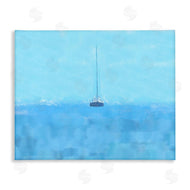 Jeff Pica | Lonely Boat Blue Ocean
