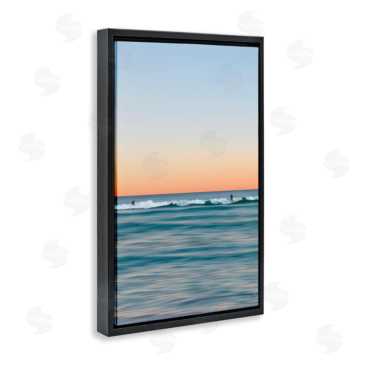 Renel Peters Unrivalled Surfers Catching Waves Canvas Wall Art Print