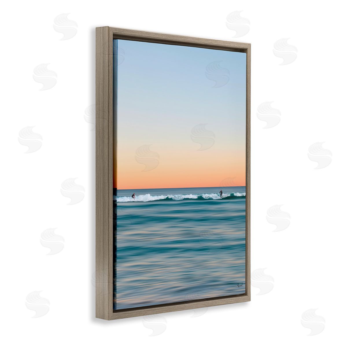 Renel Peters Unrivalled Surfers Catching Waves Canvas Wall Art Print
