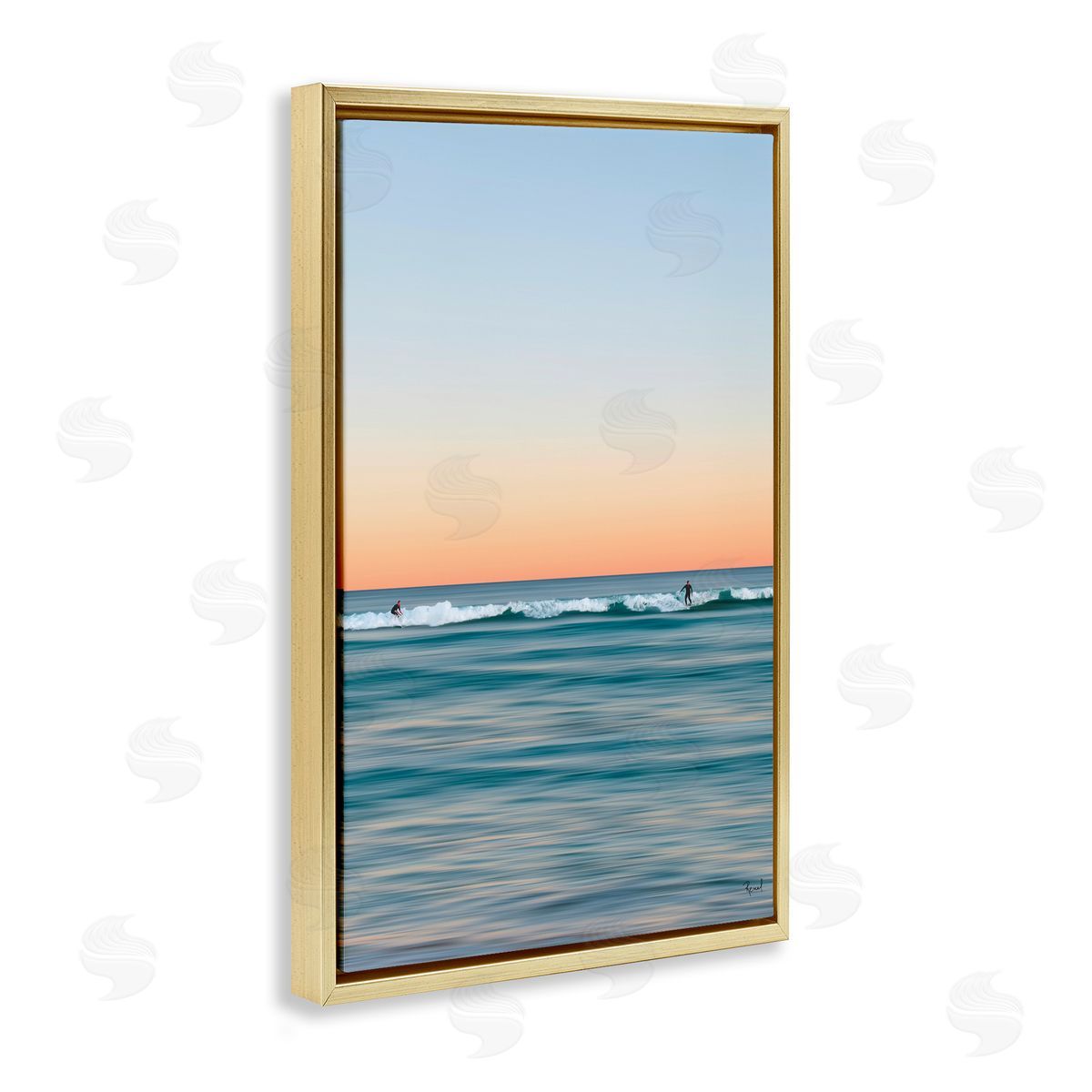 Renel Peters Unrivalled Surfers Catching Waves Canvas Wall Art Print