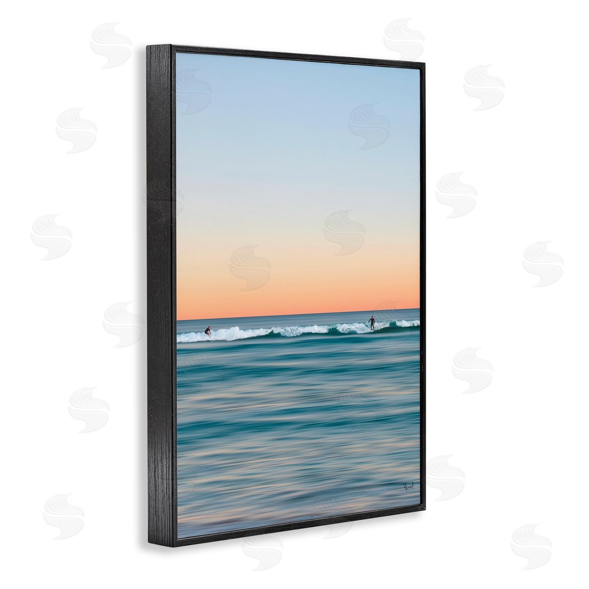 Renel Peters Unrivalled Surfers Catching Waves Canvas Wall Art Print