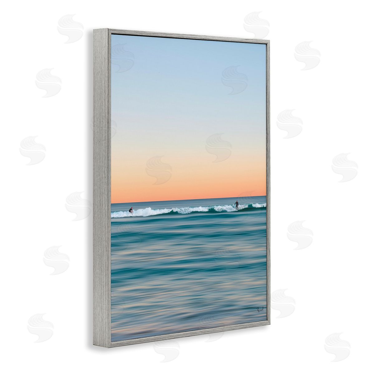 Renel Peters Unrivalled Surfers Catching Waves Canvas Wall Art Print