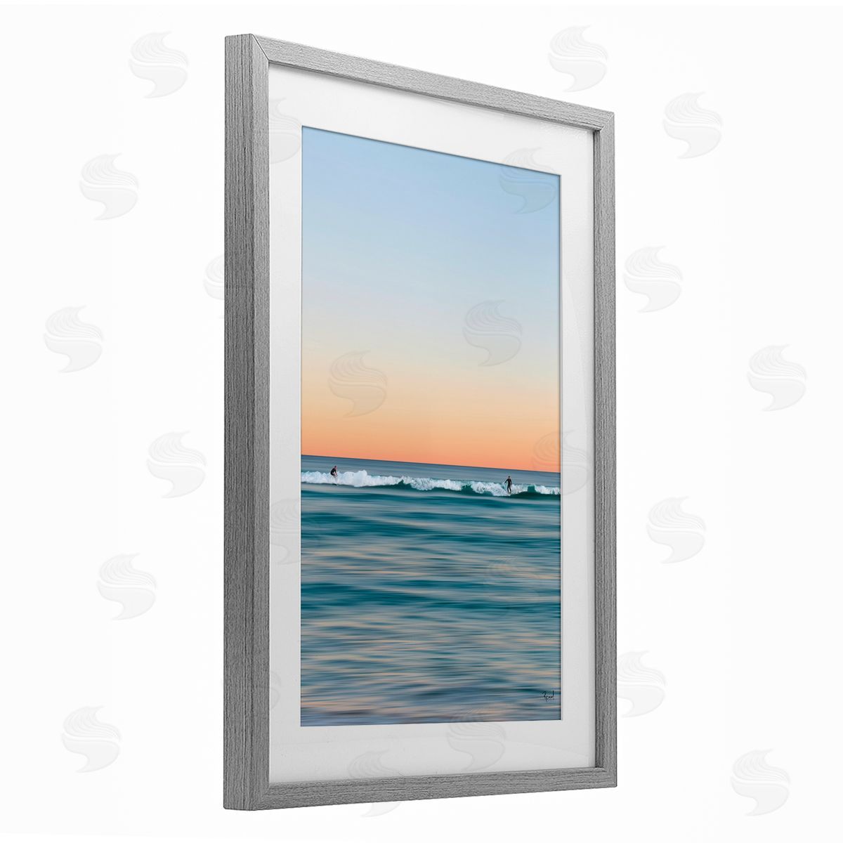 Renel Peters Unrivalled Surfers Catching Waves Canvas Wall Art Print