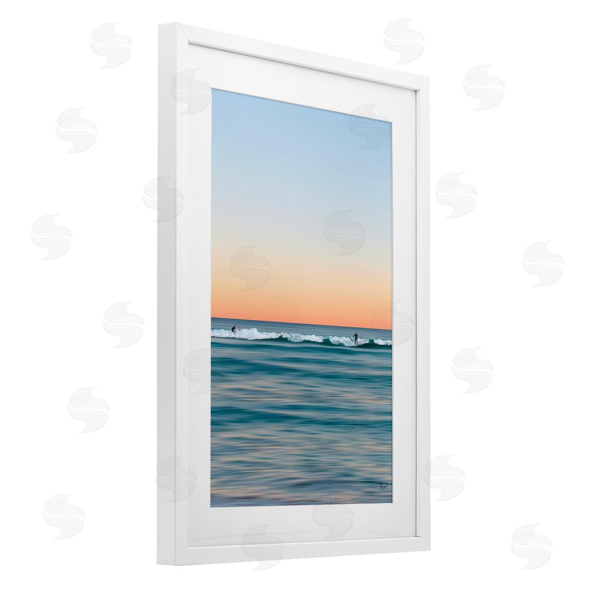 Renel Peters Unrivalled Surfers Catching Waves Canvas Wall Art Print