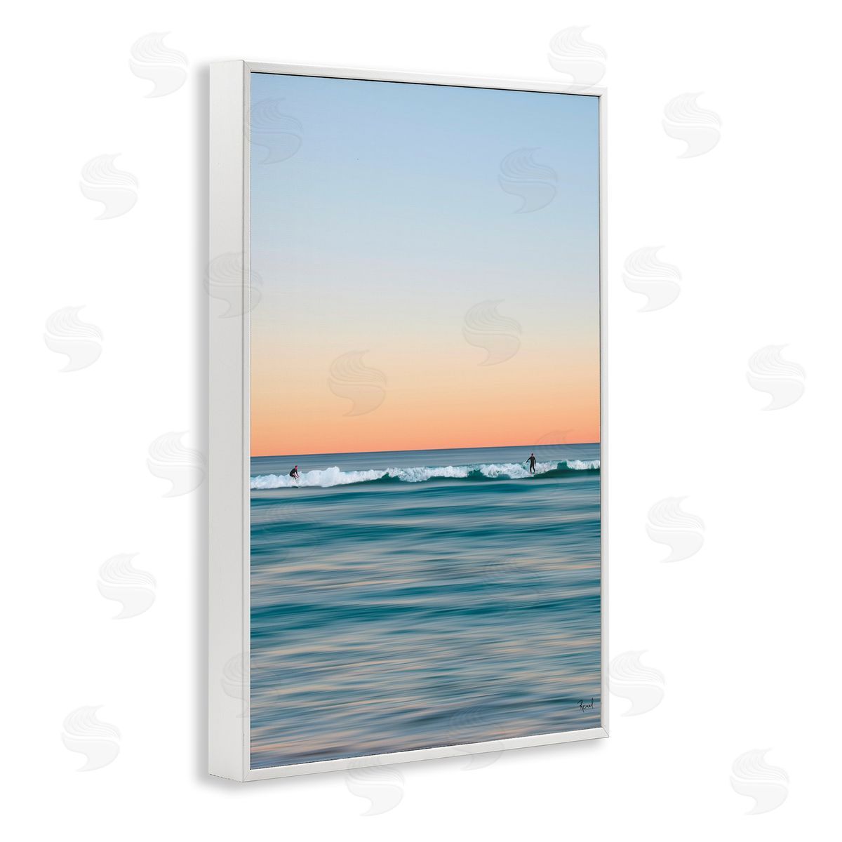 Renel Peters Unrivalled Surfers Catching Waves Canvas Wall Art Print