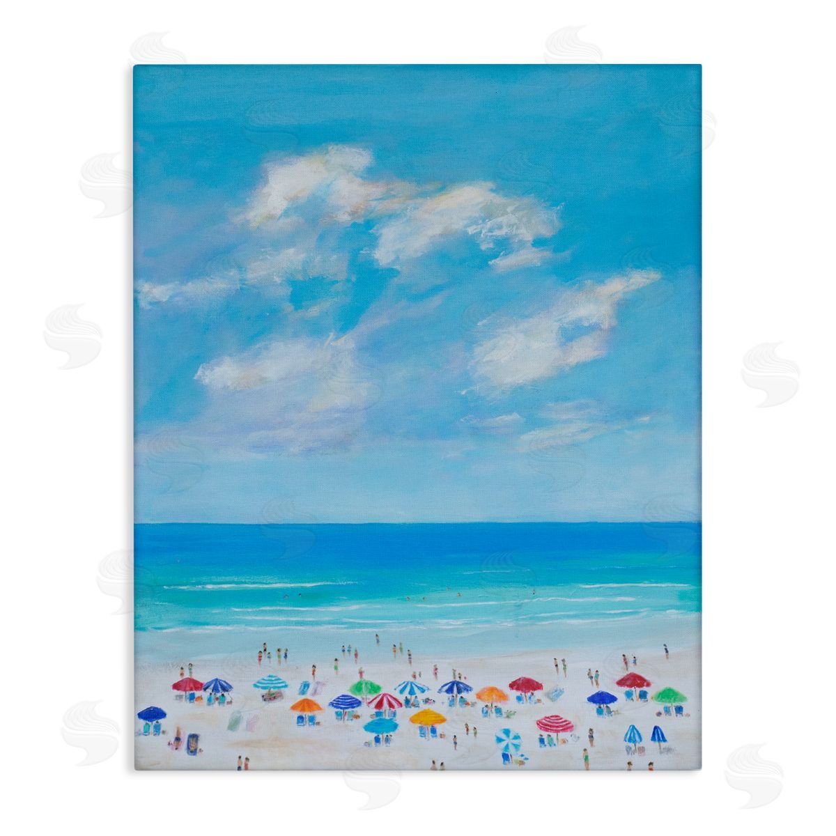 S.H. Kahn Summer Breeze Over Beach Canvas Wall Art Print