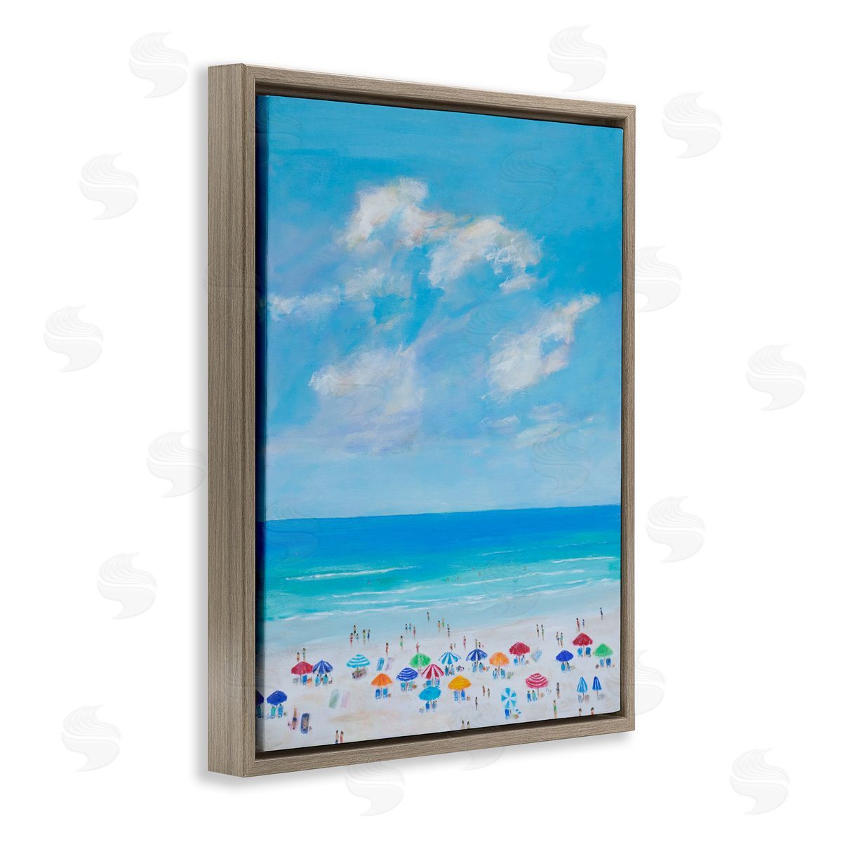 S.H. Kahn Summer Breeze Over Beach Canvas Wall Art Print