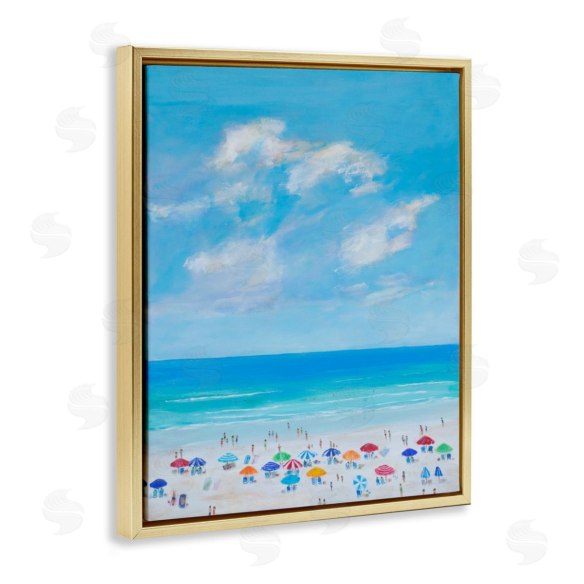 S.H. Kahn Summer Breeze Over Beach Canvas Wall Art Print