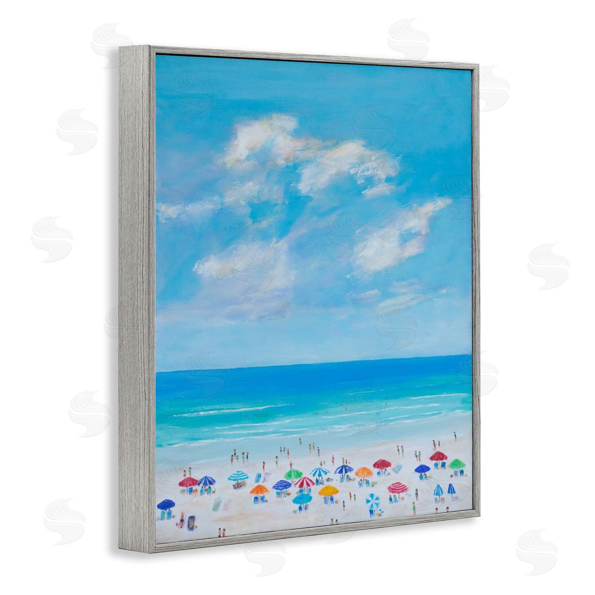 S.H. Kahn Summer Breeze Over Beach Canvas Wall Art Print