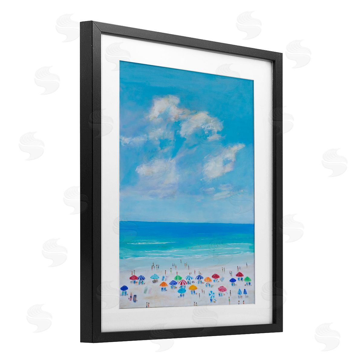 S.H. Kahn Summer Breeze Over Beach Canvas Wall Art Print