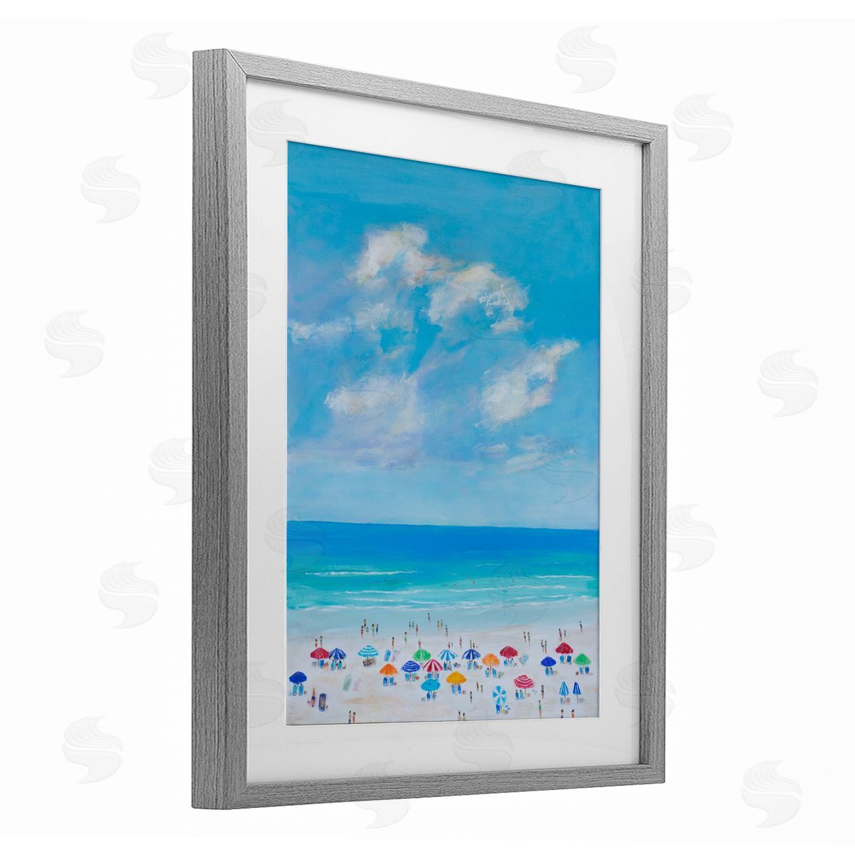 S.H. Kahn Summer Breeze Over Beach Canvas Wall Art Print