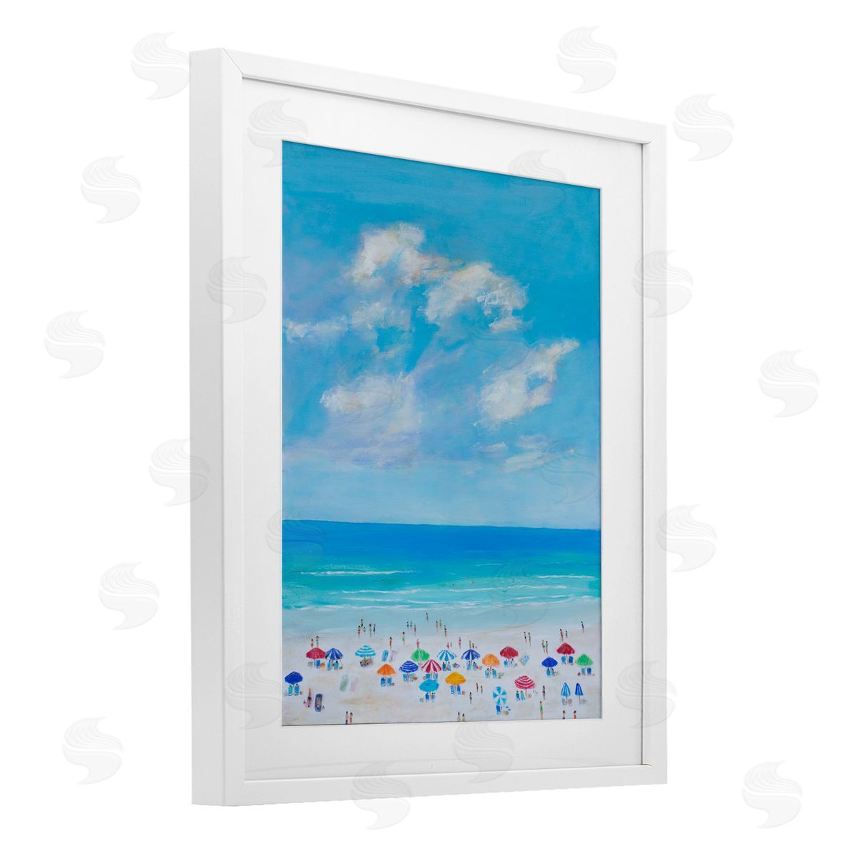 S.H. Kahn Summer Breeze Over Beach Canvas Wall Art Print