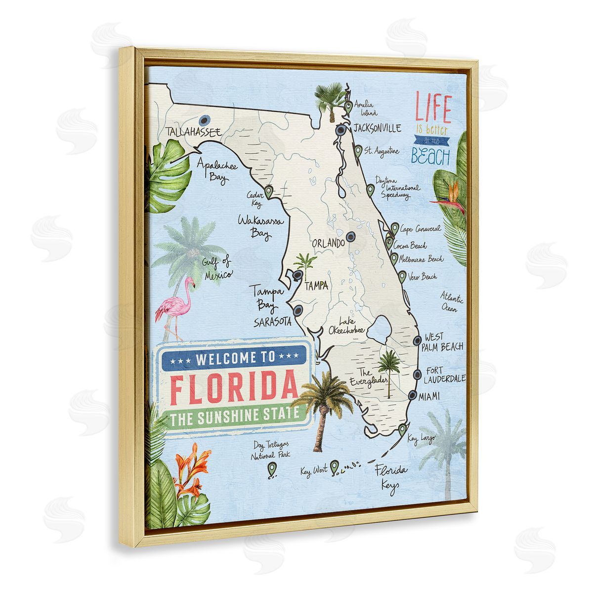 Kim Allen | Florida Map Beach Life
