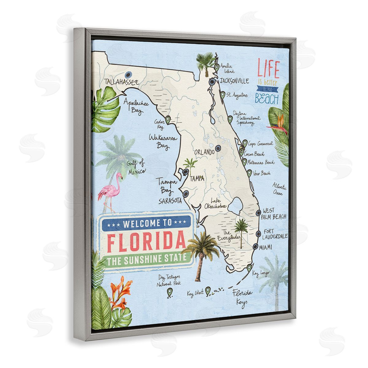 Kim Allen | Florida Map Beach Life