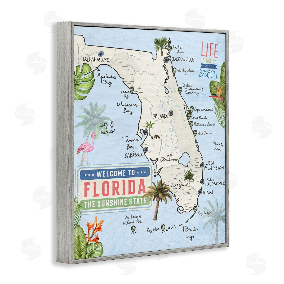 Kim Allen | Florida Map Beach Life