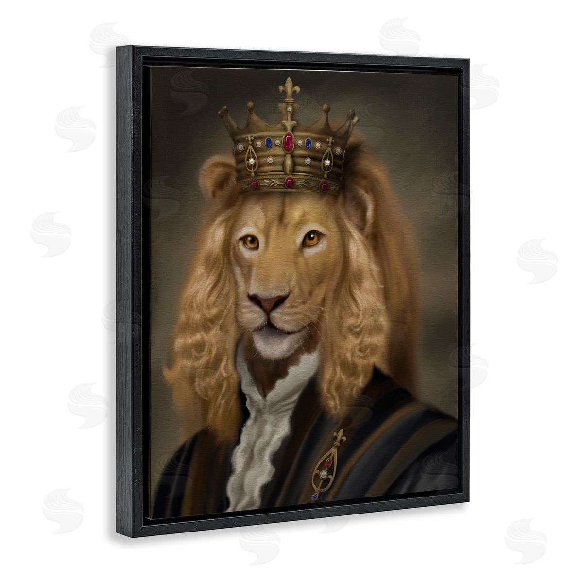 Matthew Piotrowicz Royal King Lion Canvas Wall Art Print
