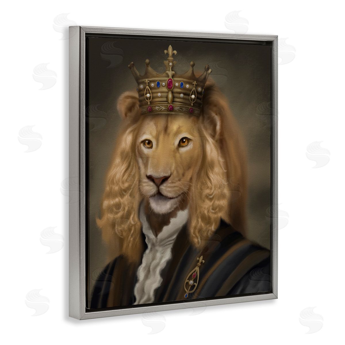 Matthew Piotrowicz Royal King Lion Canvas Wall Art Print