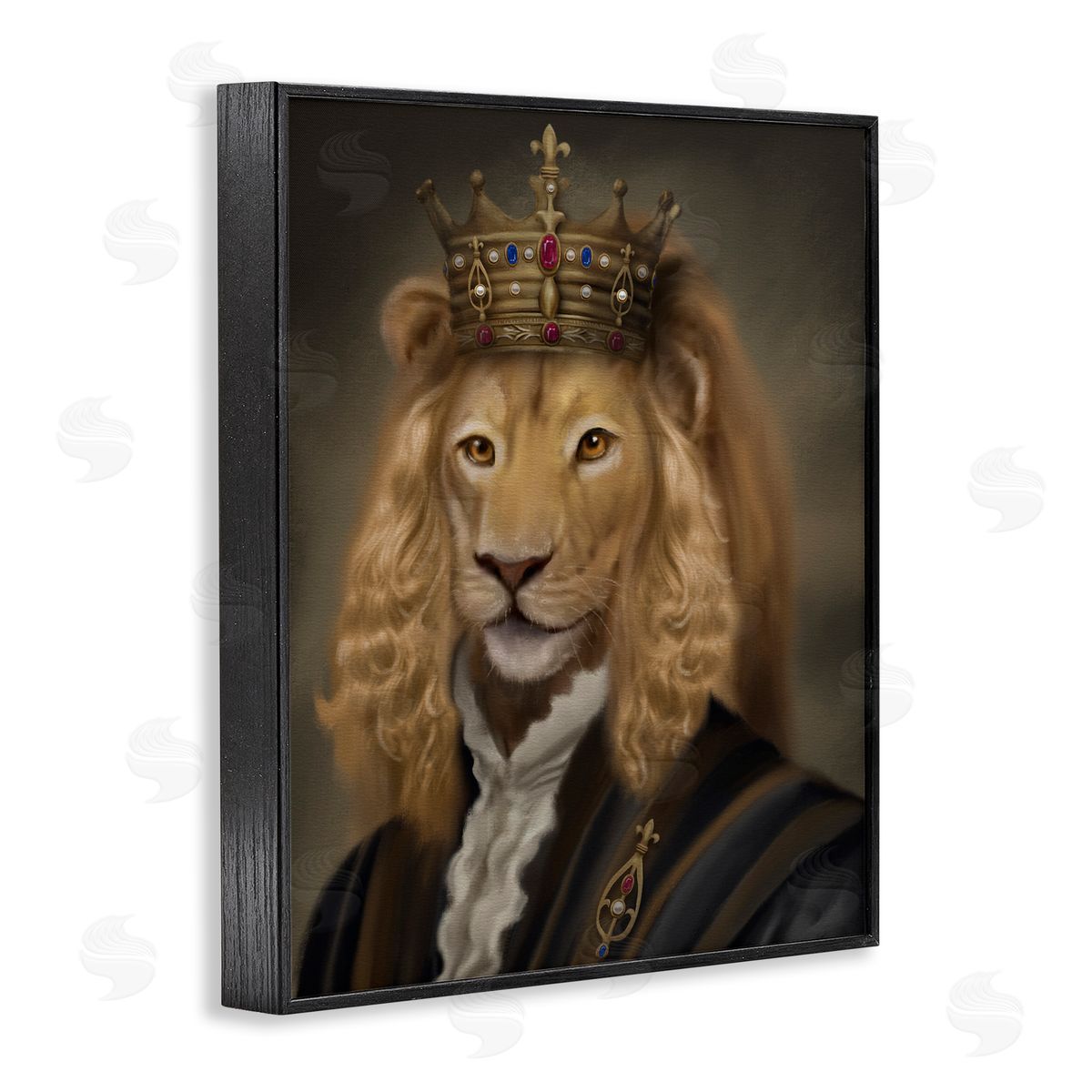 Matthew Piotrowicz Royal King Lion Canvas Wall Art Print