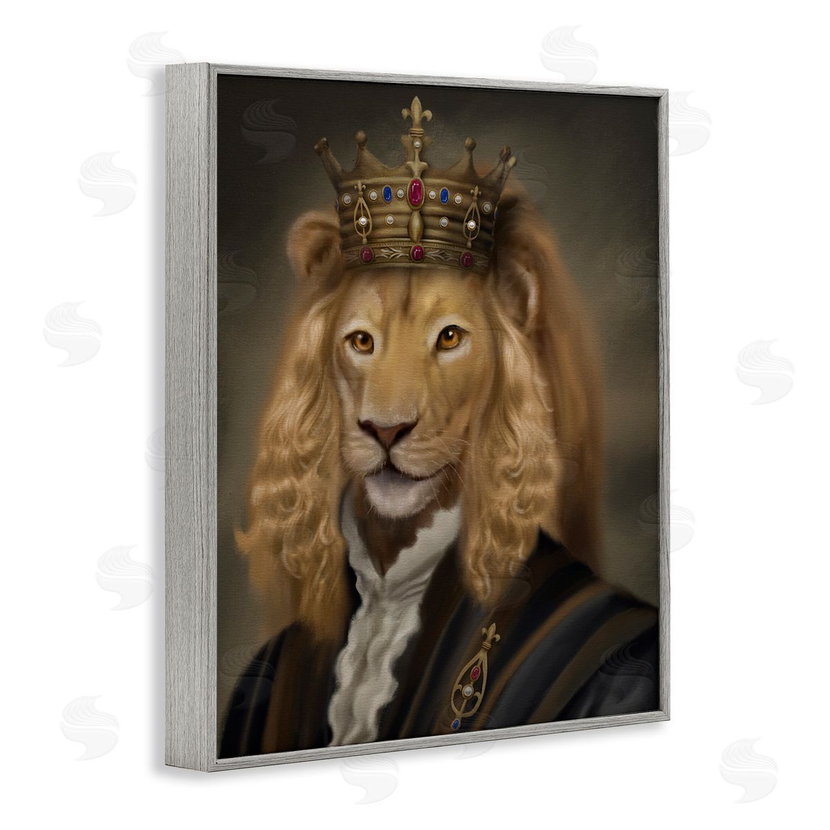 Matthew Piotrowicz Royal King Lion Canvas Wall Art Print