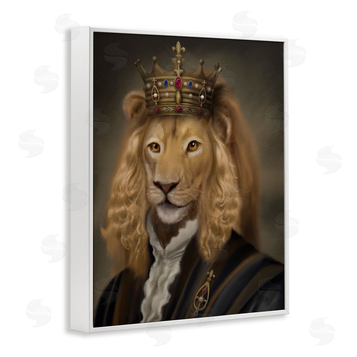 Matthew Piotrowicz Royal King Lion Canvas Wall Art Print