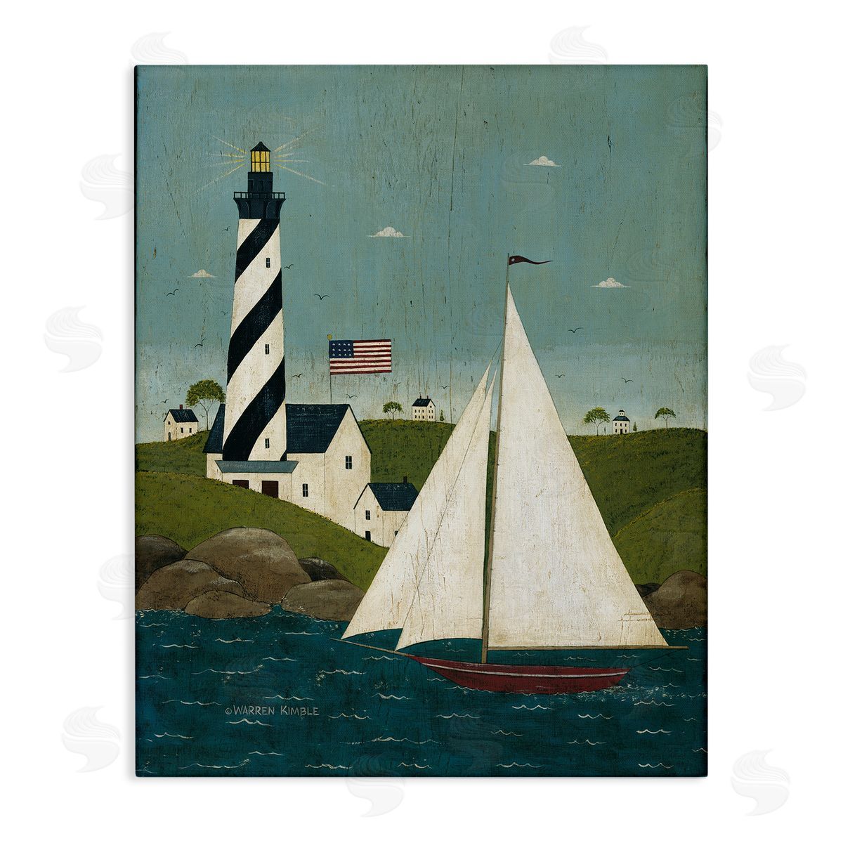 Warren Kimble | Coastal Breeze Sailboat Scene