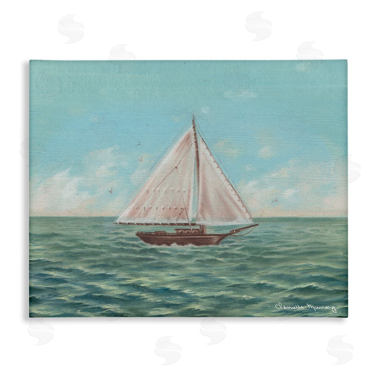 Danielle Murray | Green Toned Classic Sailboat