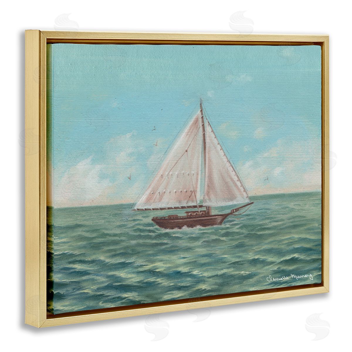 Danielle Murray | Green Toned Classic Sailboat