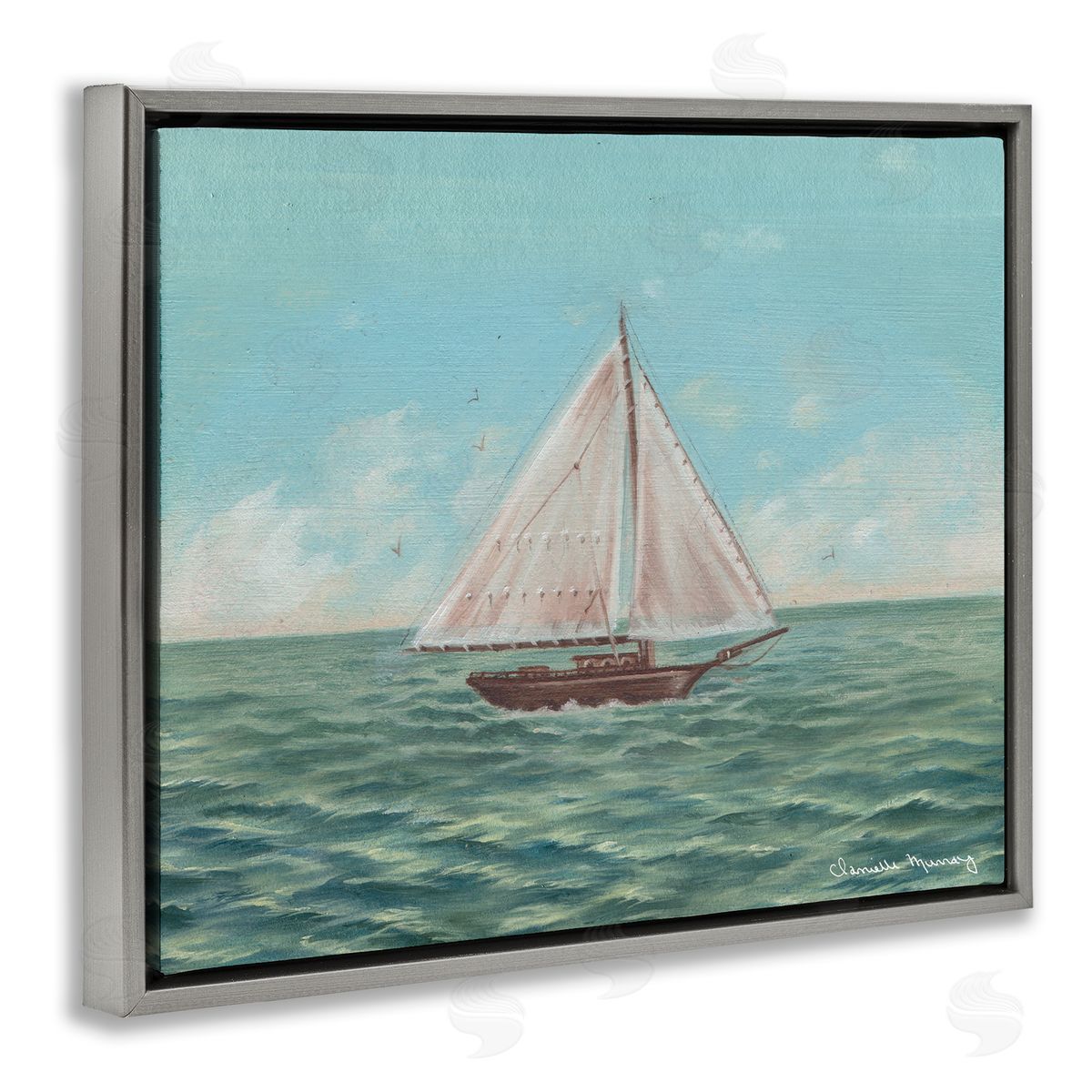 Danielle Murray | Green Toned Classic Sailboat