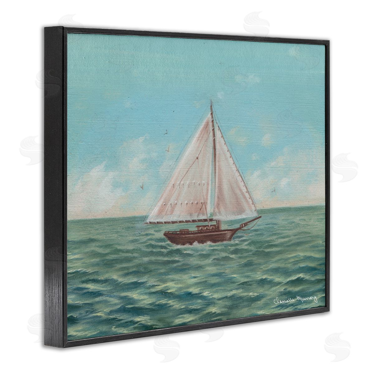 Danielle Murray | Green Toned Classic Sailboat