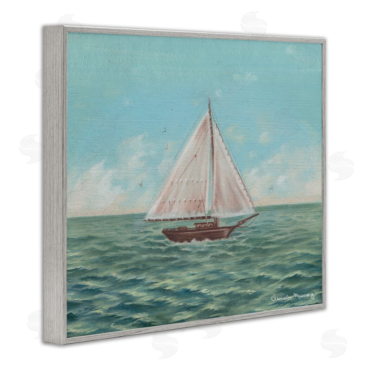 Danielle Murray | Green Toned Classic Sailboat